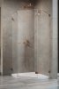 Radaway Essenza Pro Brushed Copper Ptj kabina pięciokątna 80x80 prawa szczotkowana miedź 10100000-93-01R/10100100-01-01